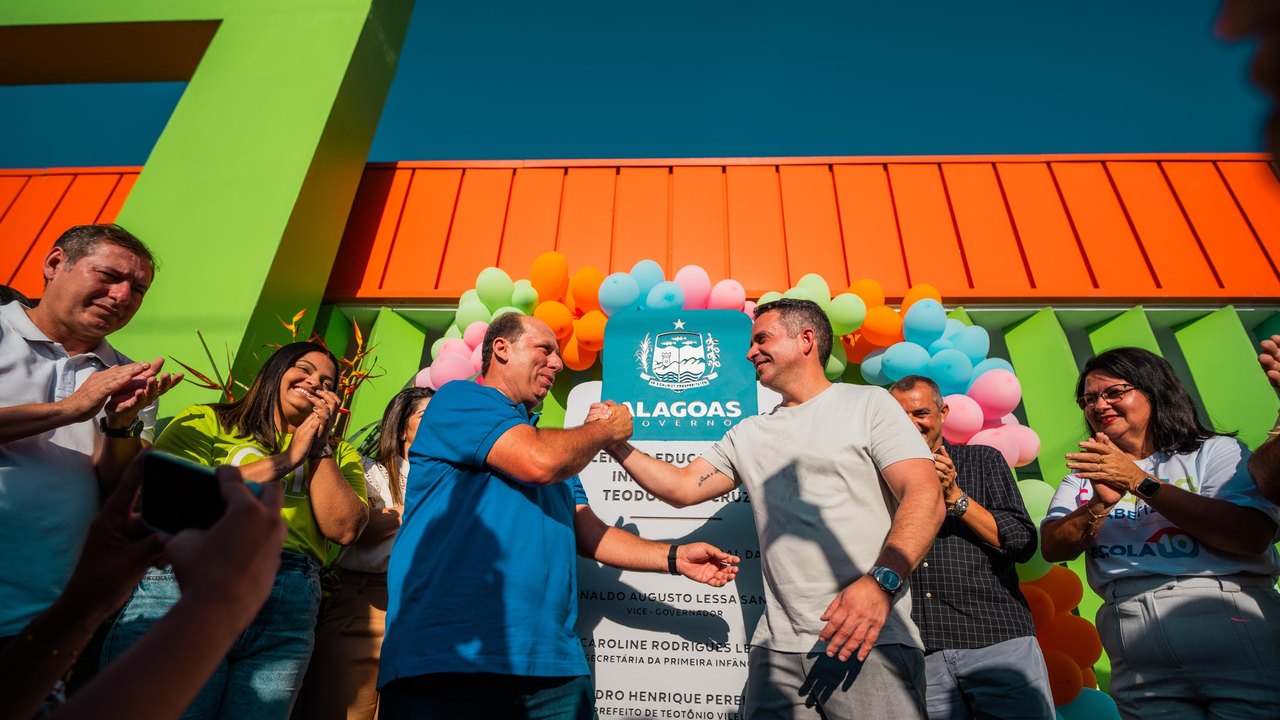 Paulo Dantas entrega a 64ª creche Cria em Alagoas, na cidade de Teotônio Vilela