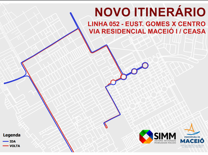 Linha 052 – Eustáquio Gomes/Centro vai atender moradores do Maceió I