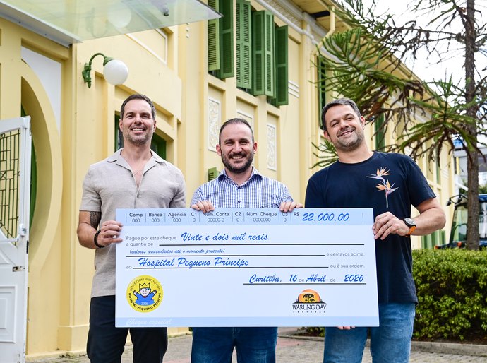 Warung Day Festival reforça compromisso social com doação ao Hospital Pequeno Príncipe
