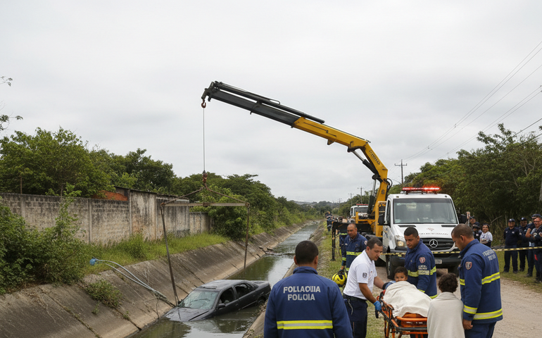 Homem e mulher morrem em acidente em Guaratiba; quatro crianças ficam feridas