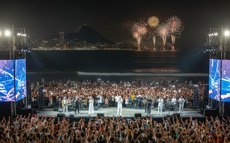 Réveillon 2026 no Leme: veja a programação do Palco Gospel, com Midian Lima, Thalles Roberto e Samuel Messias