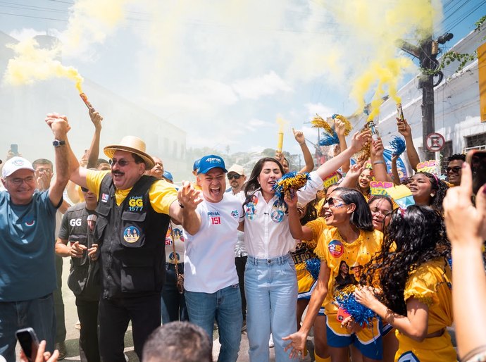 Carreata de Renan Calheiros reforça apoio político em Rio Largo