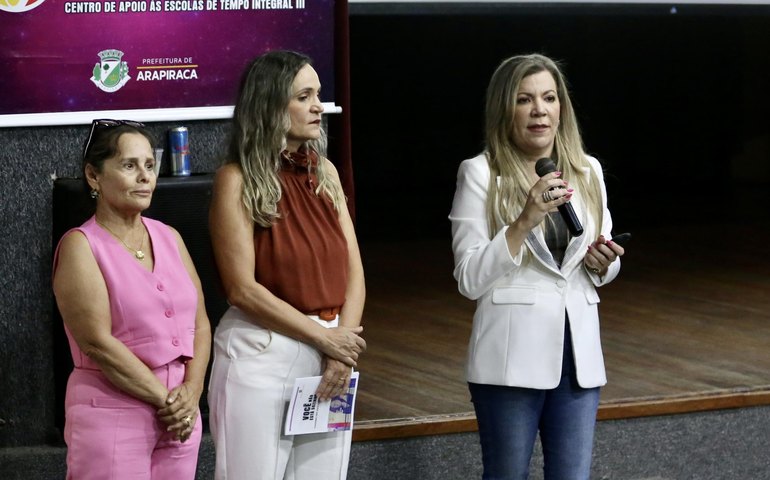 Delegadas realizam palestra sobre enfrentamento à violência doméstica, em Arapiraca
