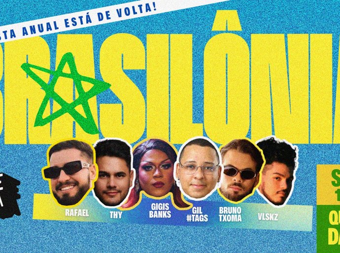 Brasilônia: O grito delas! enaltece a brasilidade em festa LGBTQIAPN+ no Quintal da Hop