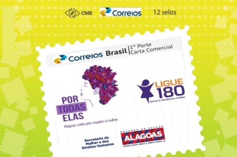 Secretaria da Mulher e Correios lançam selo postal ‘Por Todas Elas’