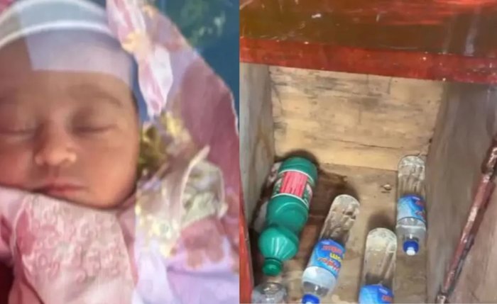 Bebê foi encontrado em armário com produtos de limpeza