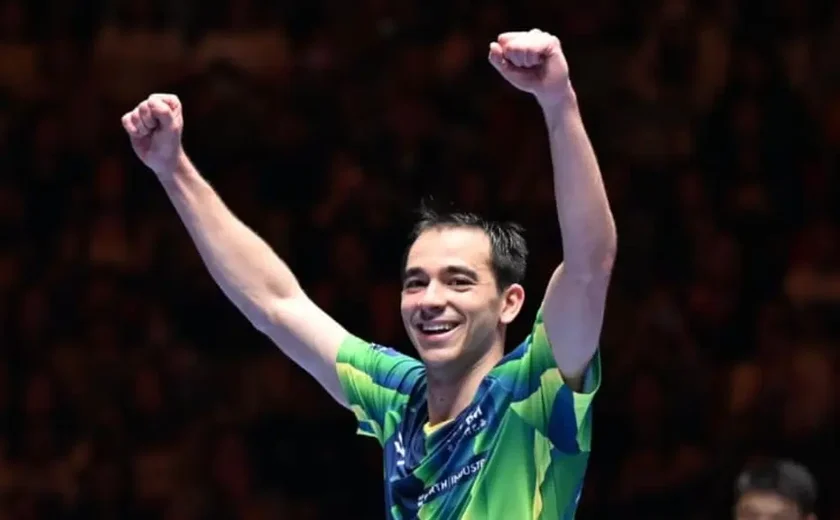 Hugo Calderano disputa hoje histórica final do Mundial de Tênis de Mesa
