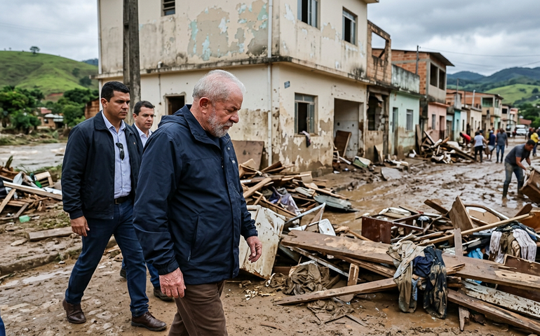 Lula visita cidades mineiras atingidas por fortes chuvas