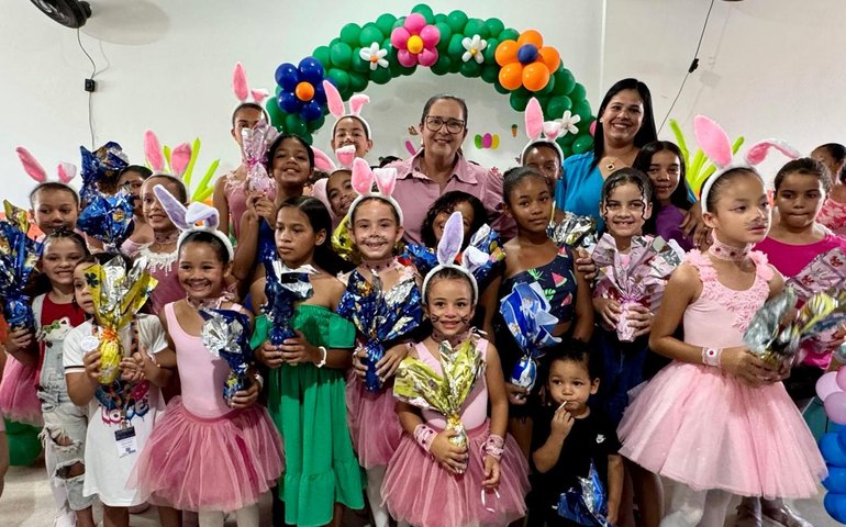 Inclusão e afeto: Prefeitura realiza oficinas e entrega de ovos de chocolate para mais de 500 crianças em Lagoa da Canoa