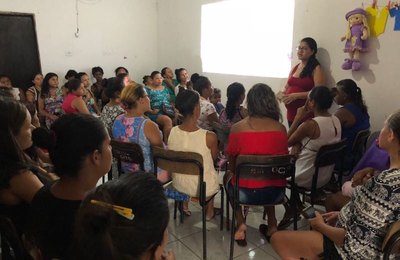 Semas Cajueiro realiza primeiro encontro do ano para acompanhamento de gestantes  