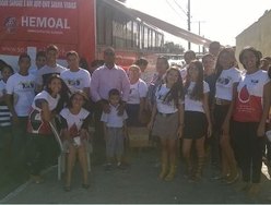 Doadores de sangue no Trapichão