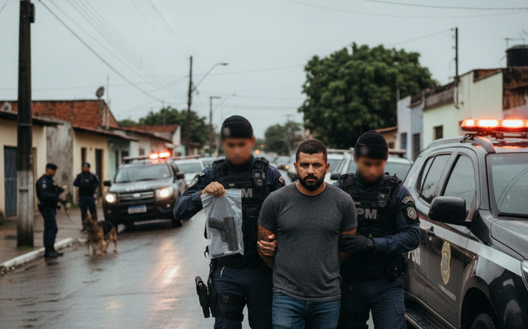 Polícia Militar prende homem por porte ilegal de arma na Cidade Universitária