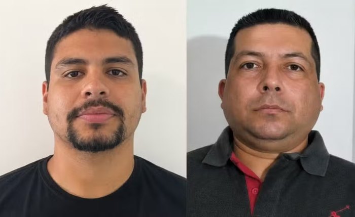 Policiais Yago Gomes (esq) e Denivaldo Jardel foram mortos por colega de farda em Delmiro Gouveia