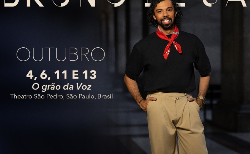 Espetáculo com Bruno de Sá celebra a riqueza da voz