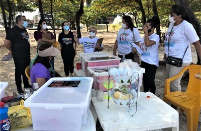 Cerest realiza ação de saúde com ambulantes da orla marítima de Maceió