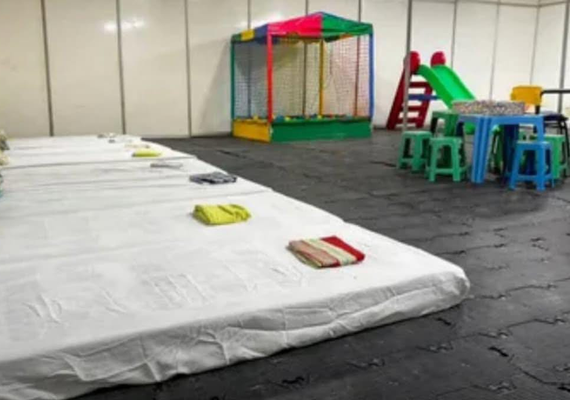 Espaço Kids garante acolhimento e diversão para filhos de catadores e ambulantes durante o São João Massayó