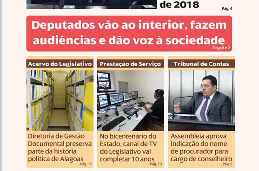 Já está em circulação a 7ª edição da revista Parlamento de Alagoas