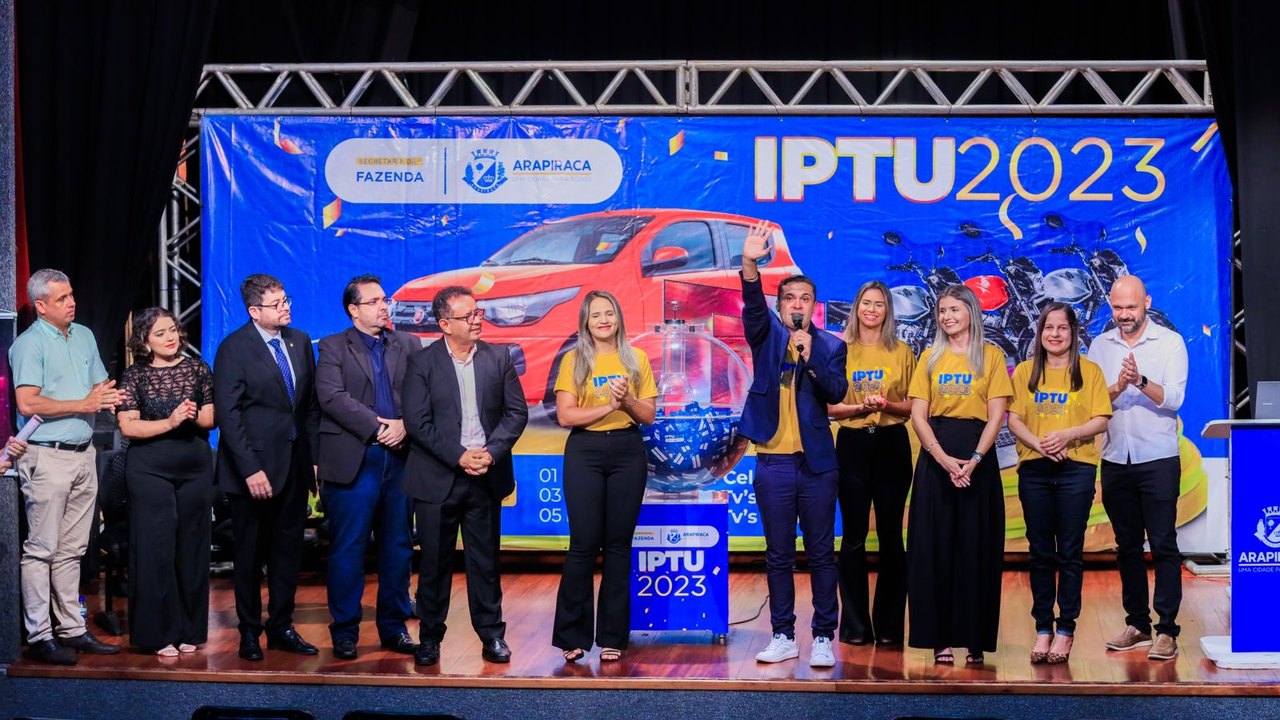 Prefeitura de Arapiraca convoca sorteados do IPTU Premiado; confira nomes!