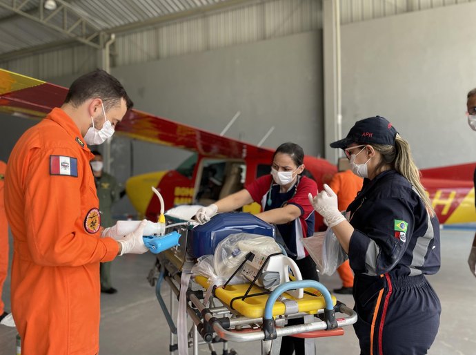 Sesau assegura a transferência de mais um bebê cardiopata para realizar cirurgia em Recife (PE)