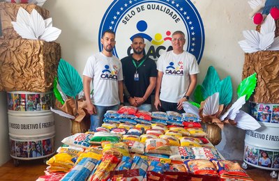 Colaboradores da Águas do Sertão arrecadam quase uma tonelada de alimentos na campanha Junho Solidário