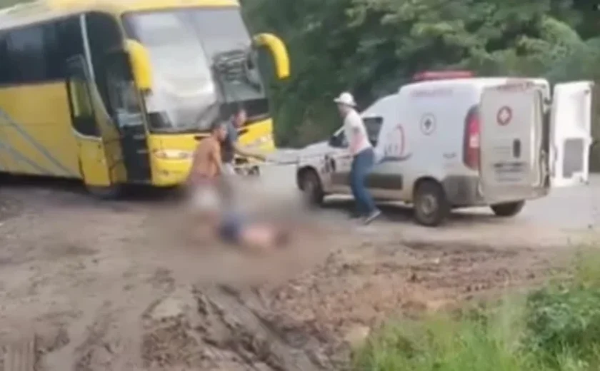 Estudante leva choque ao subir em ônibus escolar no interior de Alagoas e é transferida de helicóptero para Maceió