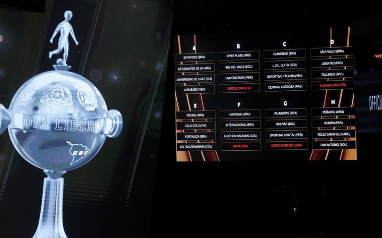 Libertadores e Sul-Americana têm grupos definidos pela Conmebol