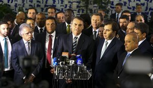 BOLSONARO COM MINISTROS / Foto: Marcelo Camargo/Agência Brasil