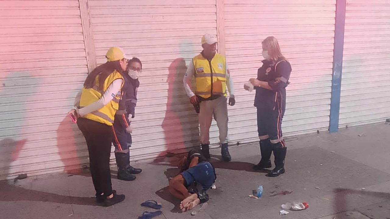 Vítima de espancamento no Centro é socorrida por equipe do Ronda no Bairro