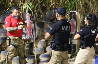 PCAL treina policiais do Ministério Público Federal e do Trabalho para uso de armas