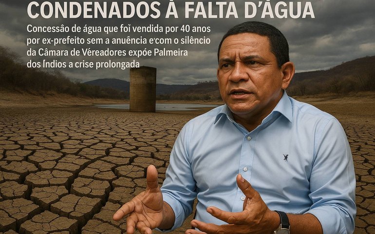 Concessão de água que foi vendida por 40 anos sem a anuência e com o silêncio da Câmara de Vereadores expõe Palmeira dos Índios a crise prolongada