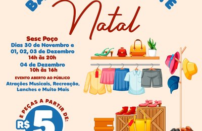 Sistema Fecomércio promove Bazar Beneficente de Natal