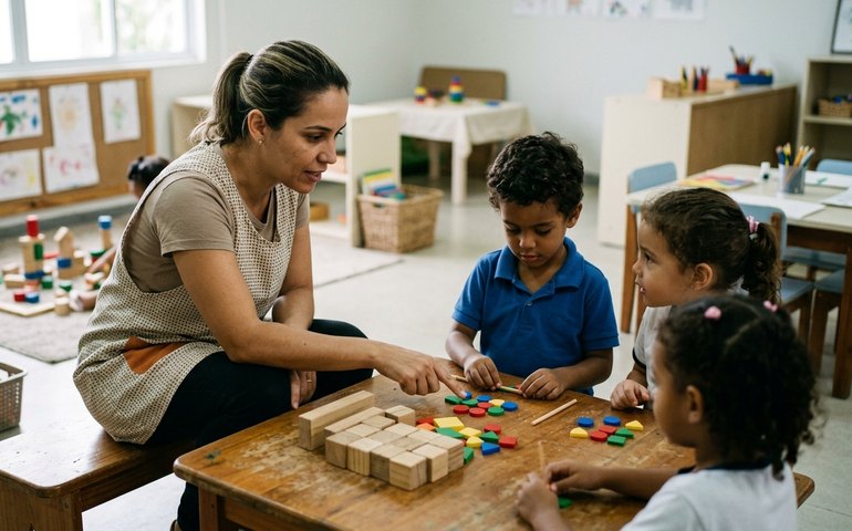 Pesquisa internacional avalia pré-escola de três estados e mostra que brasileiros saem atrás na aprendizagem dos números