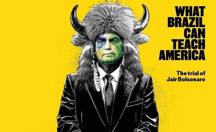 'The Economist' põe na capa Bolsonaro de 'Viking do Capitólio' 'The Economist' põe na capa Bolsonaro de 'Viking do Capitólio'