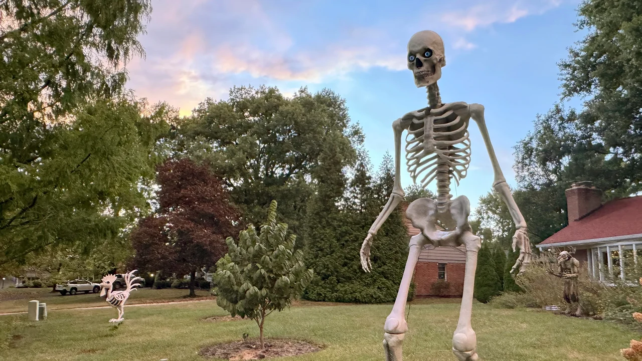 Sem dúvida alguma, o esqueleto gigante se tornou um símbolo do Halloween americano.