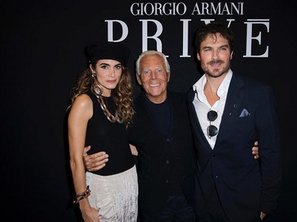 Nikki Reed, Giorgio Armani e Ian Somerhalder