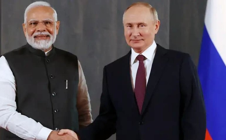 Putin se encontra com premiê da Índia em Moscou e reforça 'parceria estratégica'