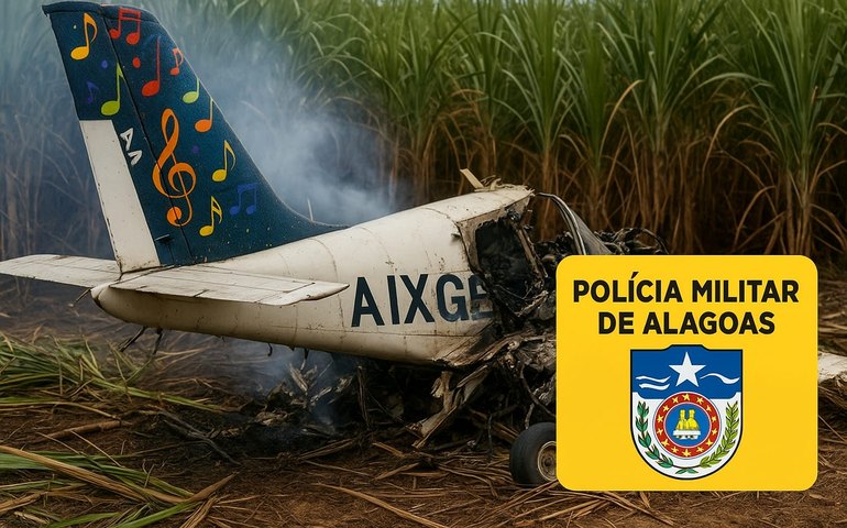 Avião carregado com drogas cai em Coruripe e piloto morre na queda