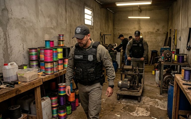 Polícia fecha fábrica clandestina de linha chilena em Jacarepaguá com faturamento de até R$ 15 mil diários