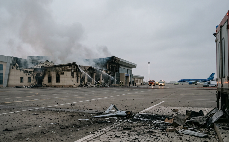 Drone iraniano atinge aeroporto no Azerbaijão e deixa ao menos dois feridos