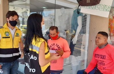 Busca ativa dos mototaxistas esclarece sobre regulamentação da categoria