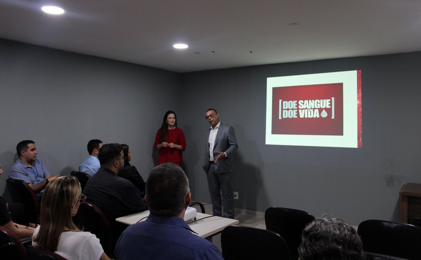 CGE e Alagoas Previdência promovem palestra sobre doação voluntária de sangue
