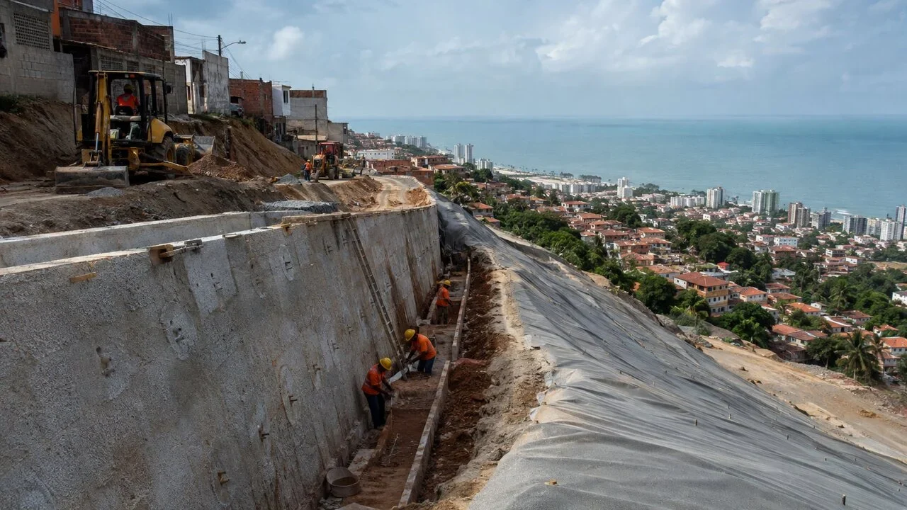 Maragogi busca empresa para obra de contenção de encostas estimada em R$ 2,22 milhões