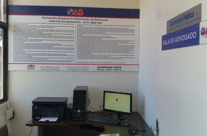Mata Grande ganha sala equipada para utilização dos advogados no fórum local