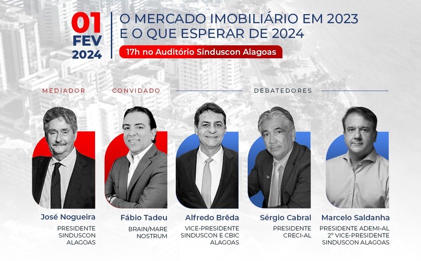 Sinduscon-AL apresenta o 1º Panorama de Mercado de 2024 com tendências do setor