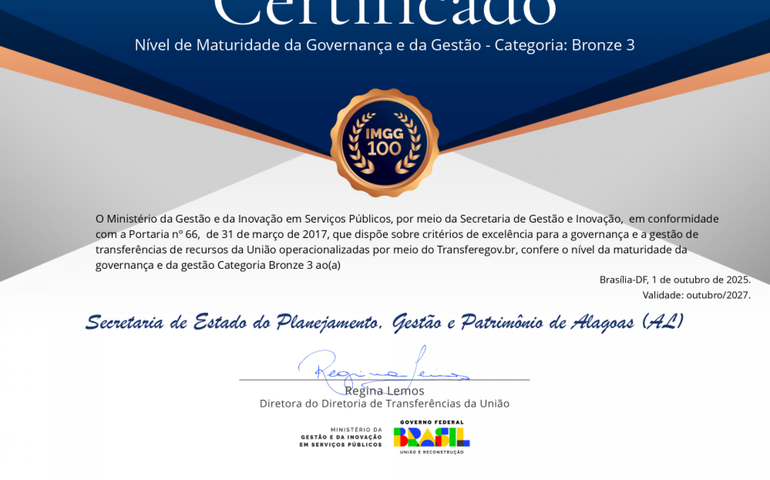 Seplag é reconhecida nacionalmente por excelência em governança e gestão pública