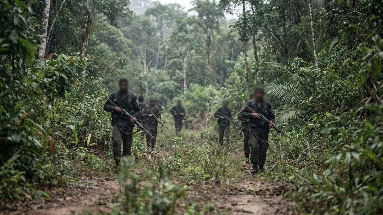 Vídeo mostra bandidos do CV armados de fuzis durante tentativa de invasão em área de mata, na Zona Oeste do Rio