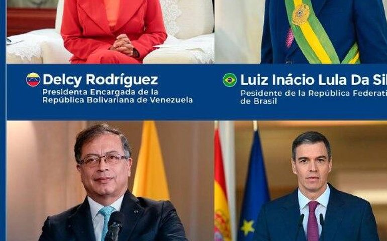 Delcy Rodríguez dialoga com Lula e líderes internacionais sobre ações dos EUA na Venezuela