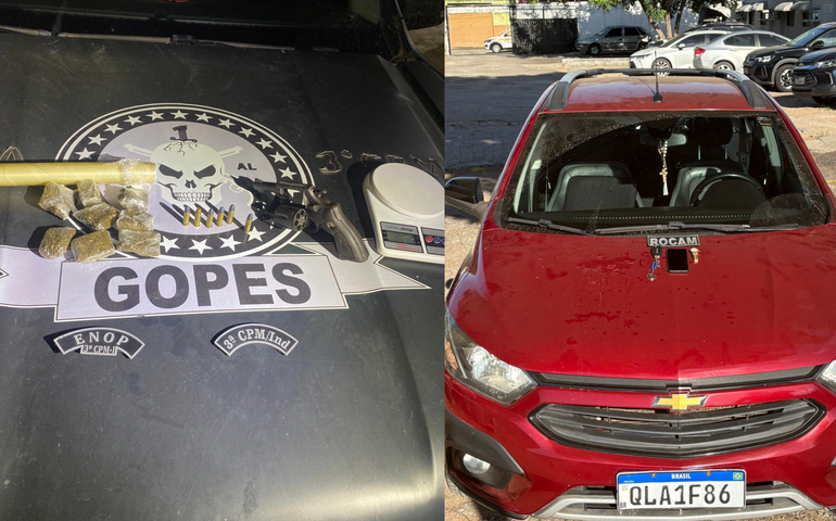 Polícia Militar realiza prisões e apreende arma e drogas no interior de Alagoas