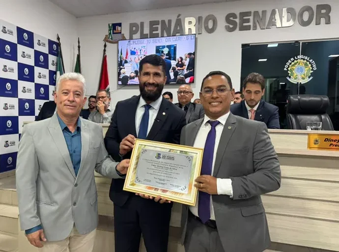 Deputado Federal Delegado Fabio Costa recebe Título de Cidadão Honorário de São Miguel dos Campos