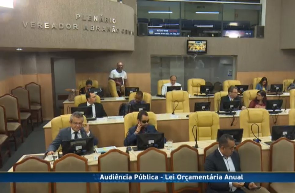 Audiência pública da LOA / Foto: Câmara Municipal de Aracaju